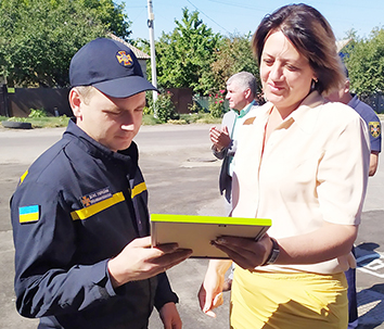 Відзнаки рятувальникам Межівського району