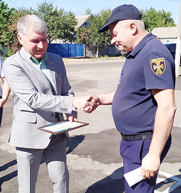 Відзнаки рятувальникам Межівського району
